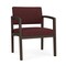 Lesro Lenox Wood Wide Guest Chair Wood Frame, Mocha, RF Nebbiolo Upholstery LW1201 - alternate 1
